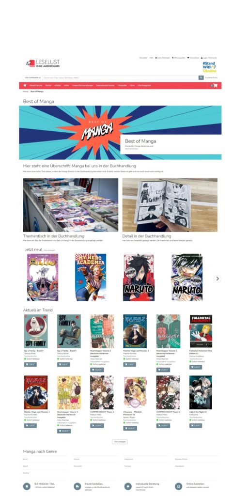 Themenseite Shopline Manga